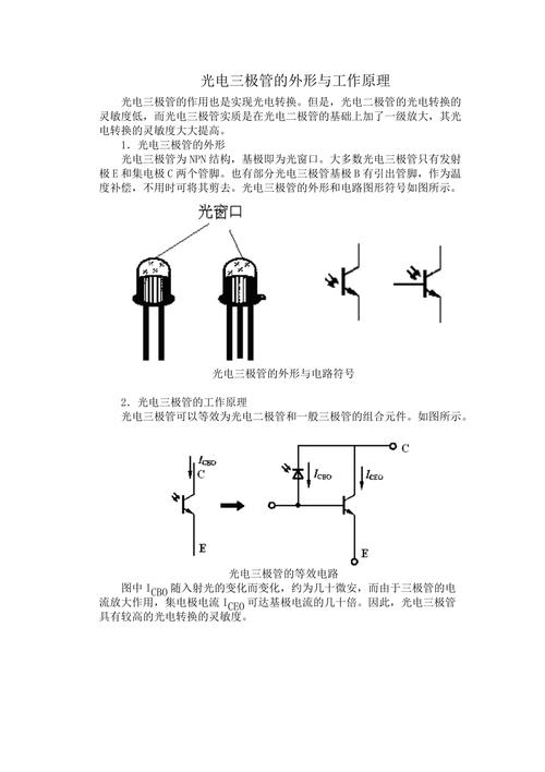 光电三极管的外形与工作原理 光电器件中的光控放大专家